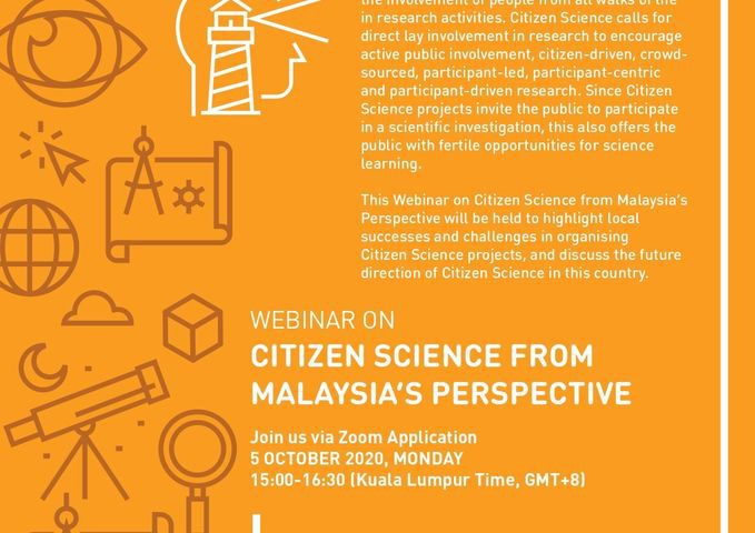 Webinar on Citizen Science from Malaysia’s perspective