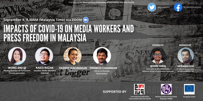 Webinar: Impact of Covid-19 on media workers and press freedom in Malaysia