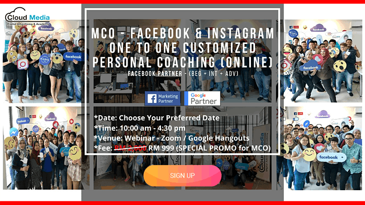 Facebook Partner – Facebook & Instagram (Online One to One Coaching)