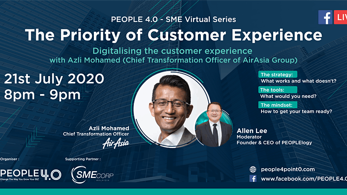 The Priority of CustThe Priority of Customer Experience: Digitalizing the customer experience with Azli Mohamed (Chief Transformation Officer of Airsia Group) by PEOPLE 4.0omer Experience: Digitalizing the customer