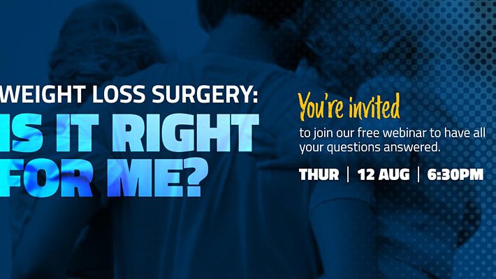 Weight Loss Surgery: Is it Right For Me? FREE Webinar