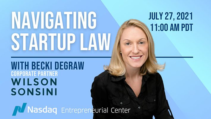 Navigating Startup Law with Becki DeGraw