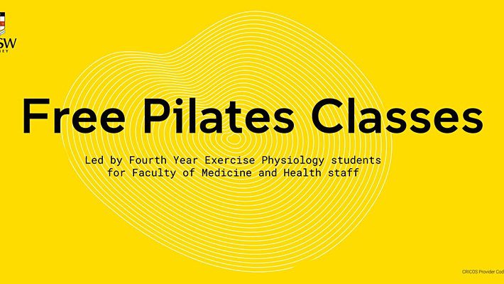 Free Pilates Classes by Exercise Physiology Students