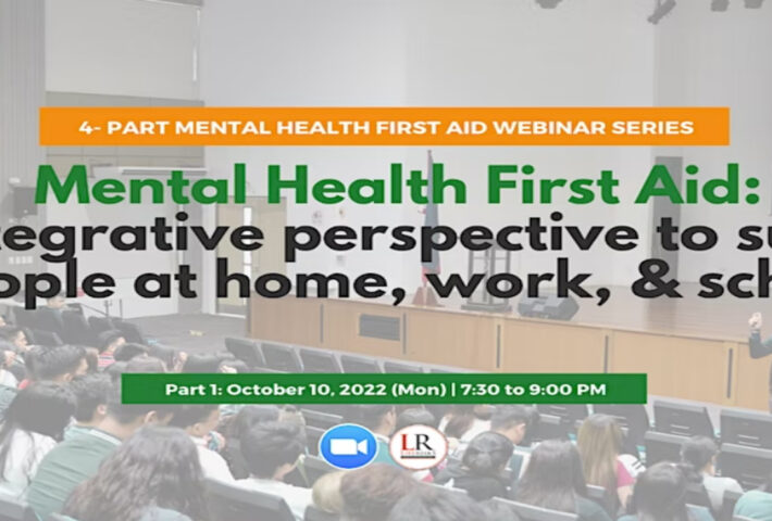 Mental Health First Aid (MHFA): Supporting people at home, work, and school