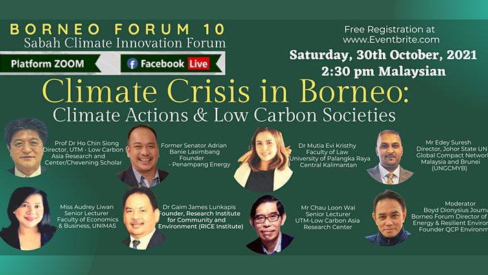 Climate Crisis in Borneo: Climate Actions and Low Carbon Societies