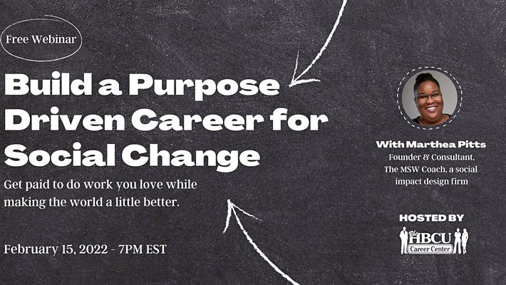 Build a Purpose Driven Career for Social Change