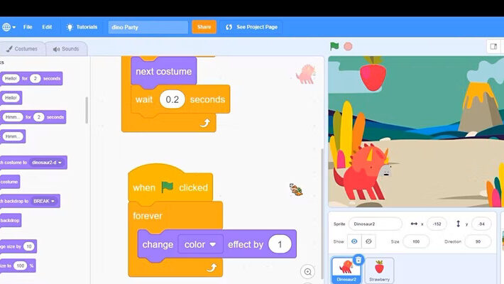 Intro to coding with Scratch Online (Age 7-8)July2022 Session A