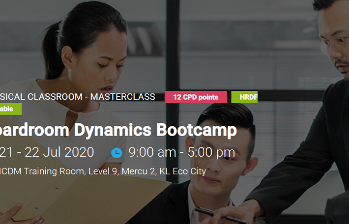 Boardroom Dynamics Bootcamp